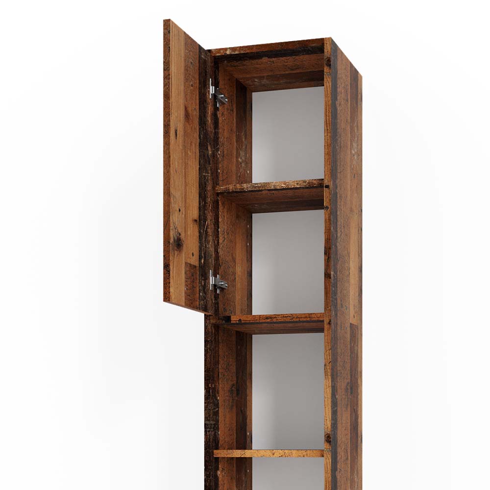 Vicco Hochschrank Badschrank Badezimmermöbel Kiko Old Style 30x190 cm modern Badezimmer Schrank Badmöbel Schranktür Schrankfach