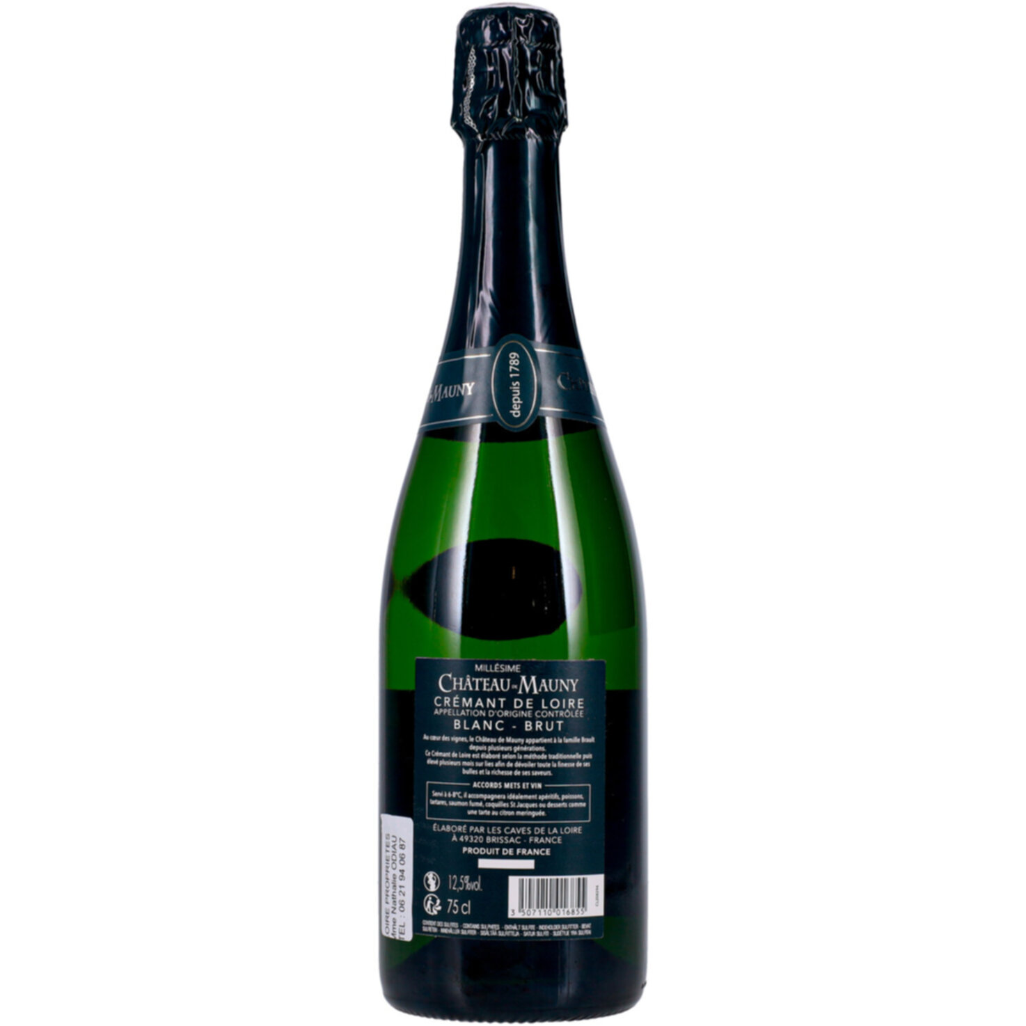 Crémant de Loire AOC Chenin Blanc Château de Mauny -75cl