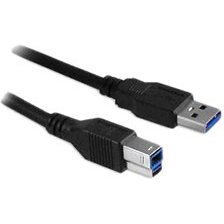 DLH DY-TU2996B câble USB USB 3.2 Gen 1 (3.1 Gen 1) 1 m USB A USB B 5 Gbit/s Noir