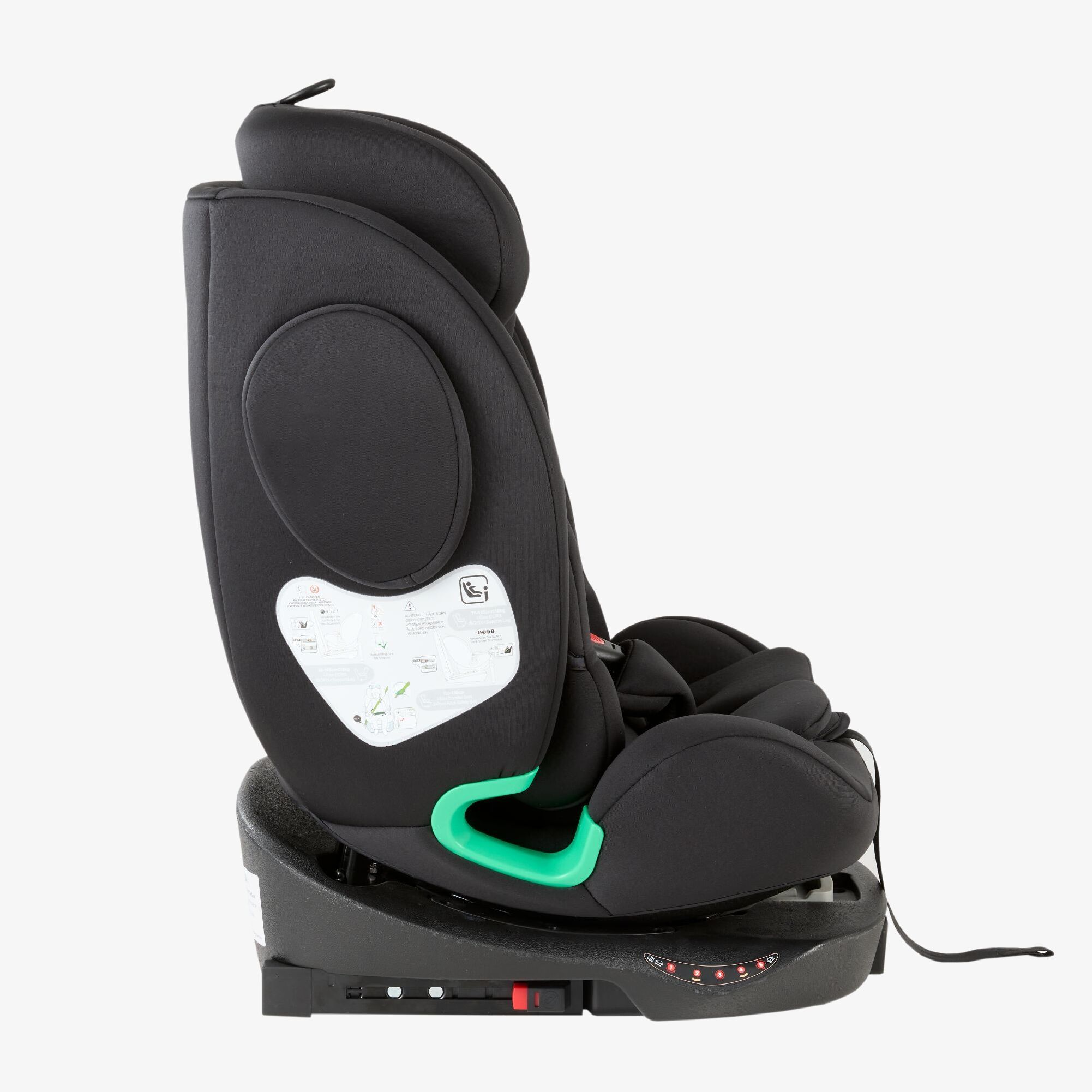 FableKids 360° i-Size Kinder-Autositz mit ISOFIX und Stützbein NORA Schwarz