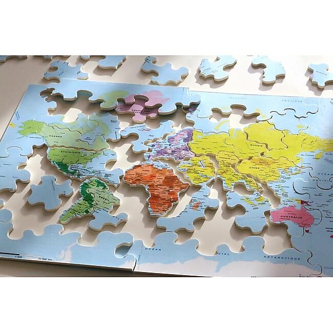 PUZZLE CARTE DU MONDE