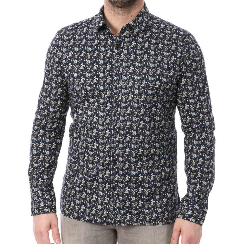 Teddy Smith Chemise Manches Longues Marine Homme Teddy Smith Axel