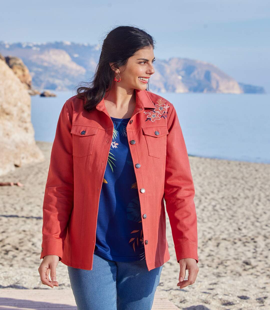Veste en Twill Brodée