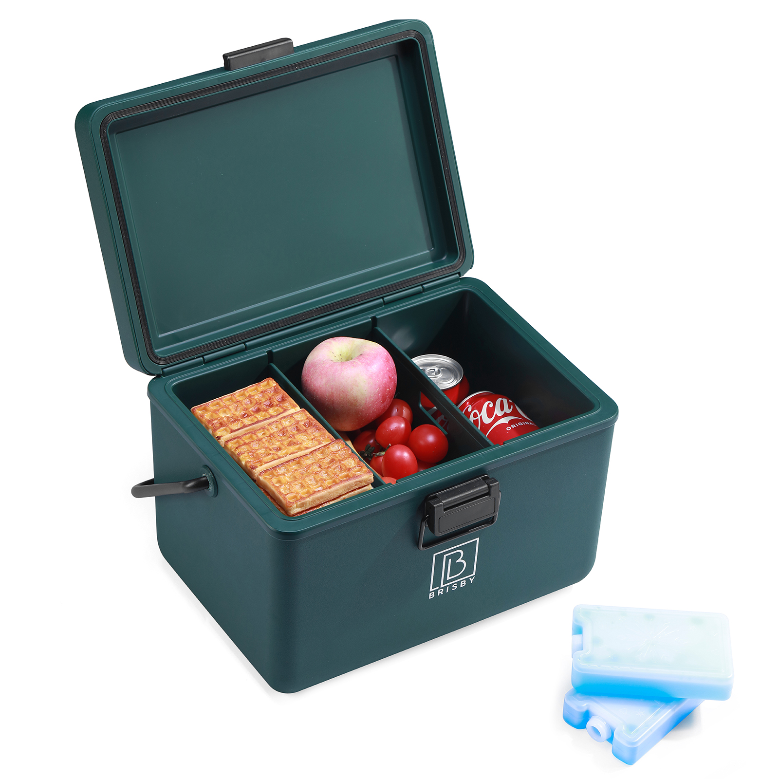 Brisby Frigobox 12 liter koelbox met koelelementen - Green