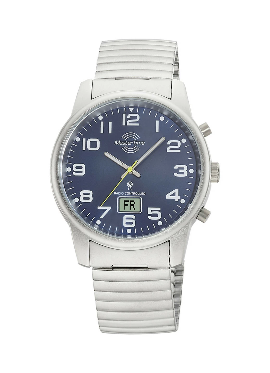 Master Time Funk-Herrenuhr mit Edelstahlzugband