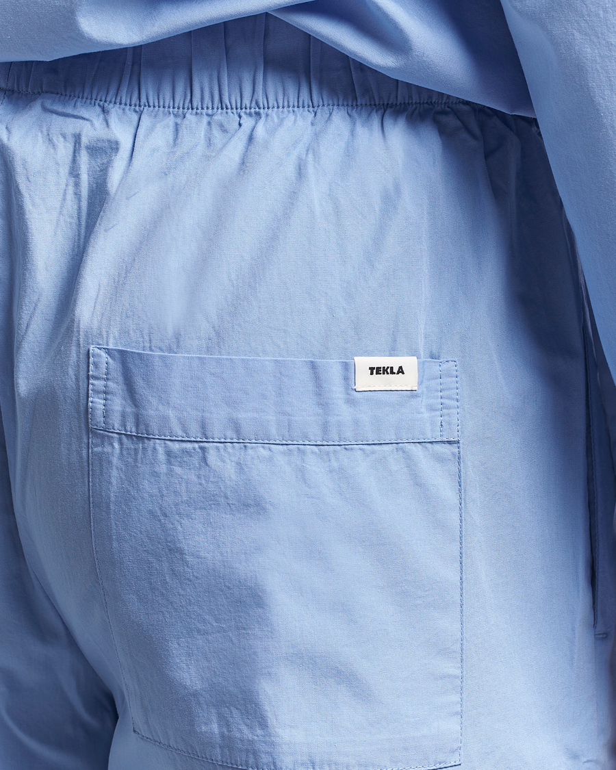 Tekla Poplin Pyjama Pants Cornflower Blue