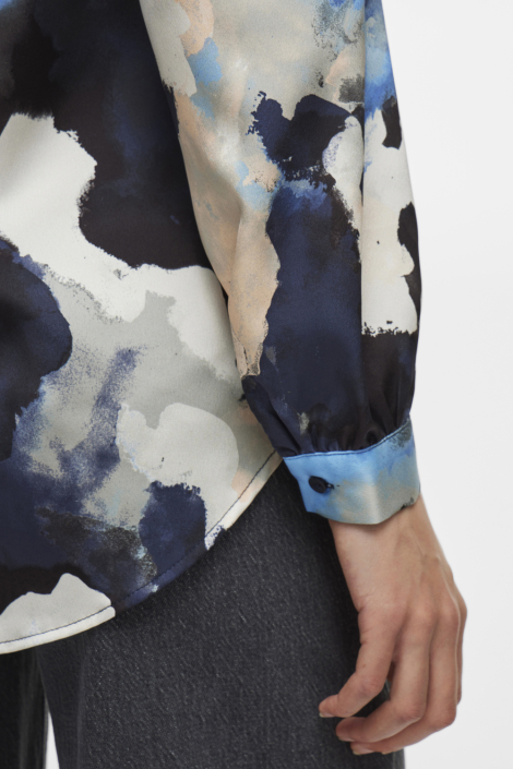 Vila blauwe dames blouse