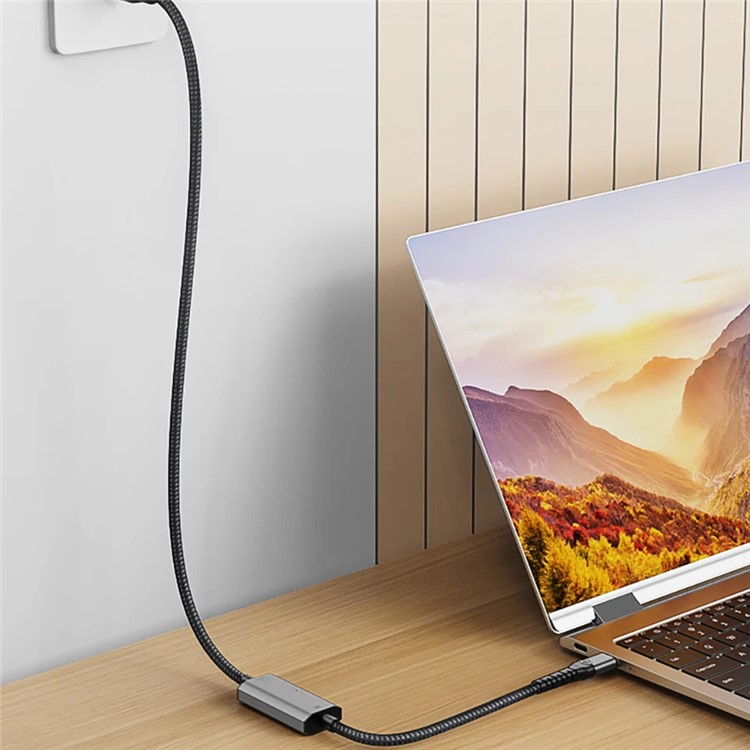 (2m) USB C auf Gigabit Ethernet LAN RJ45 Netzwerkanschluss Adapter Kabel (1000Mbit/s) - Grau