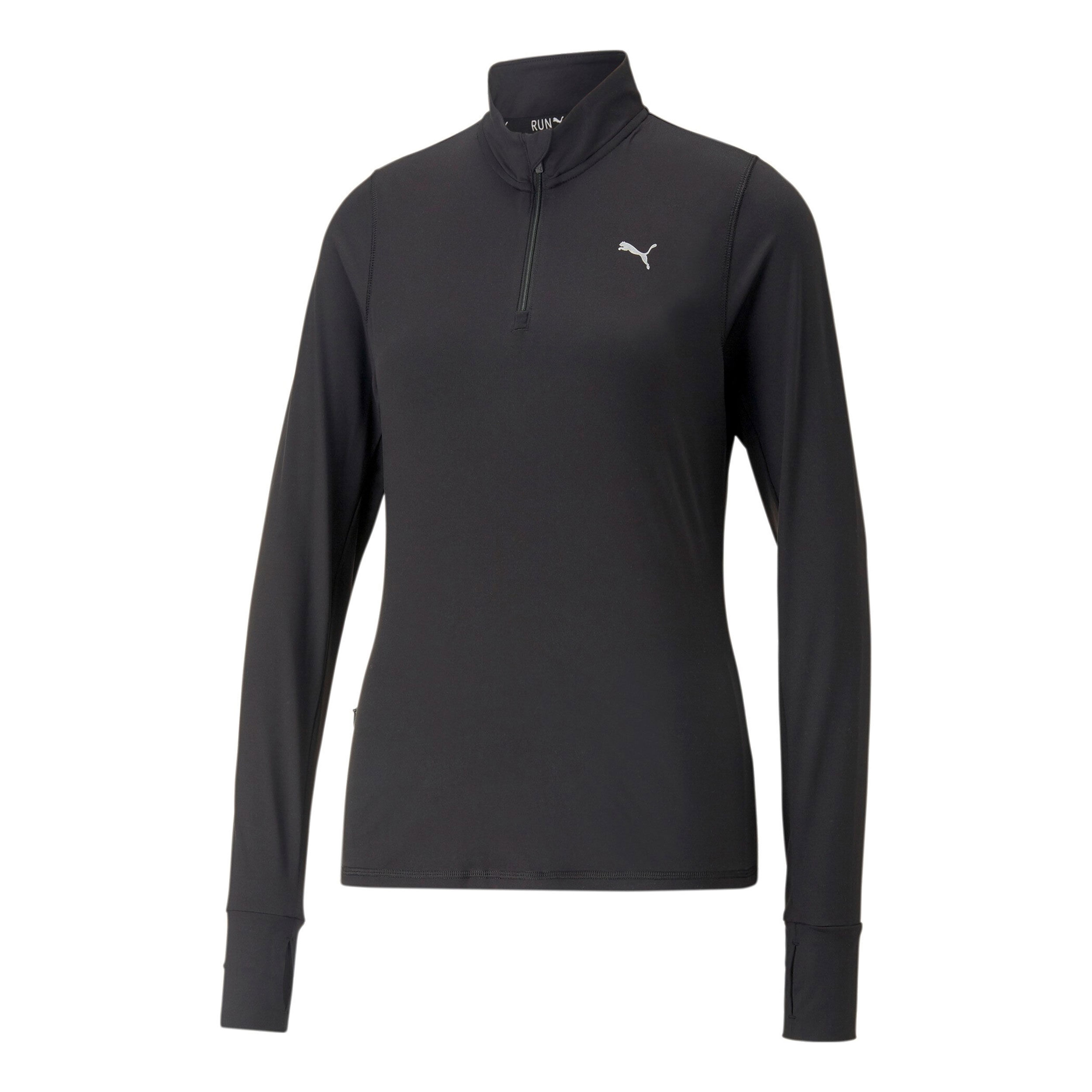 Puma Run Favorite 1/4 Zip Top De Course Femmes - Noir