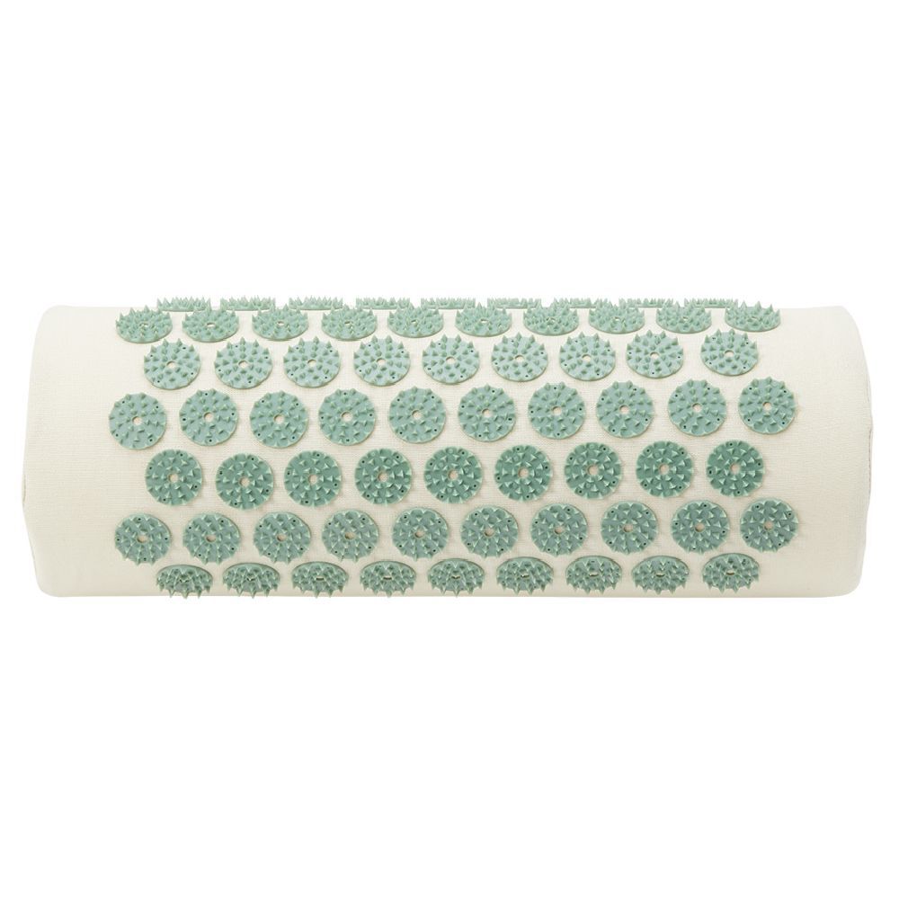 Coussin d'acupression beige et vert