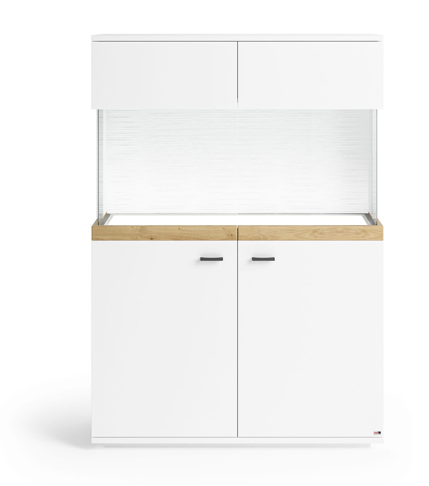 Highboard LANCASTER 100 x 145 cm Eiche Artisan