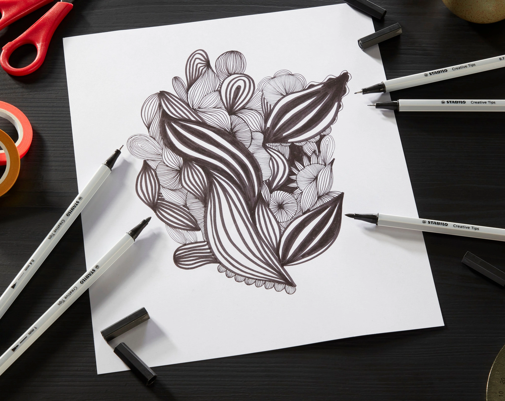 Filzstift STABILO® Creative Tips ARTY URBAN 50er-Pack