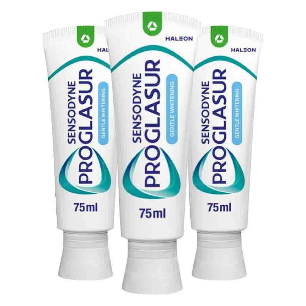 3x Sensodyne Tandpasta ProGlasur Multi-Action Gentle White75 ml