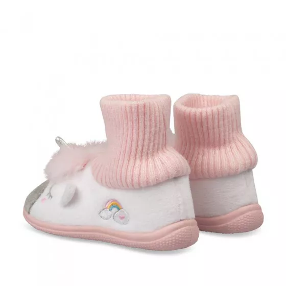 Chaussons licorne BLANC NINI & GIRLS