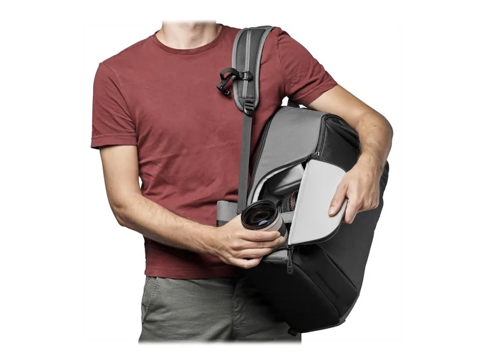 Lowepro Flipside 400 AW III - Rygsæk til digitalkamera med objektiver - 600D ripstop polyester, 600D polyester, 150D 148T polyester Canvex - mørkegrå - 15