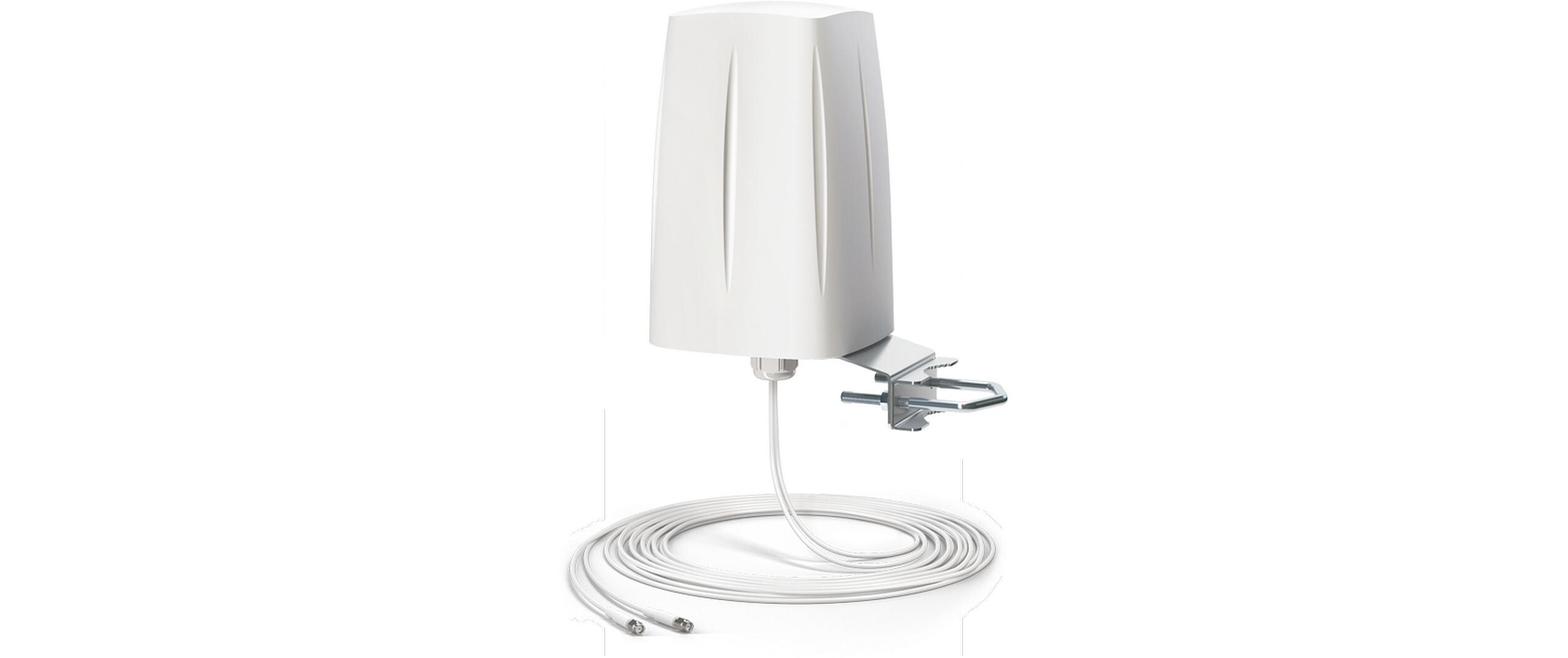 LTE-Antenne AOLM2 SMA 4 dBi Rundstrahl<br>Omnidirektionale Multiband LTE MIMO 2x2 Antenne