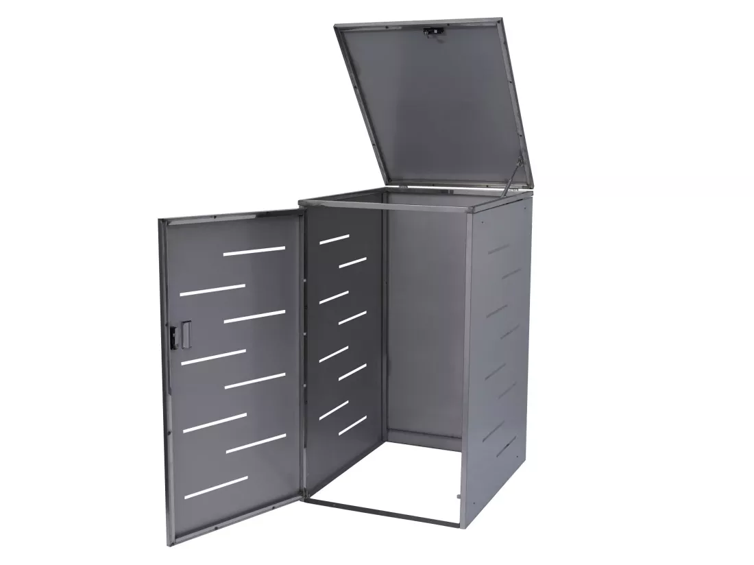 Habillage de poubelle MCW-E83, acier affiné