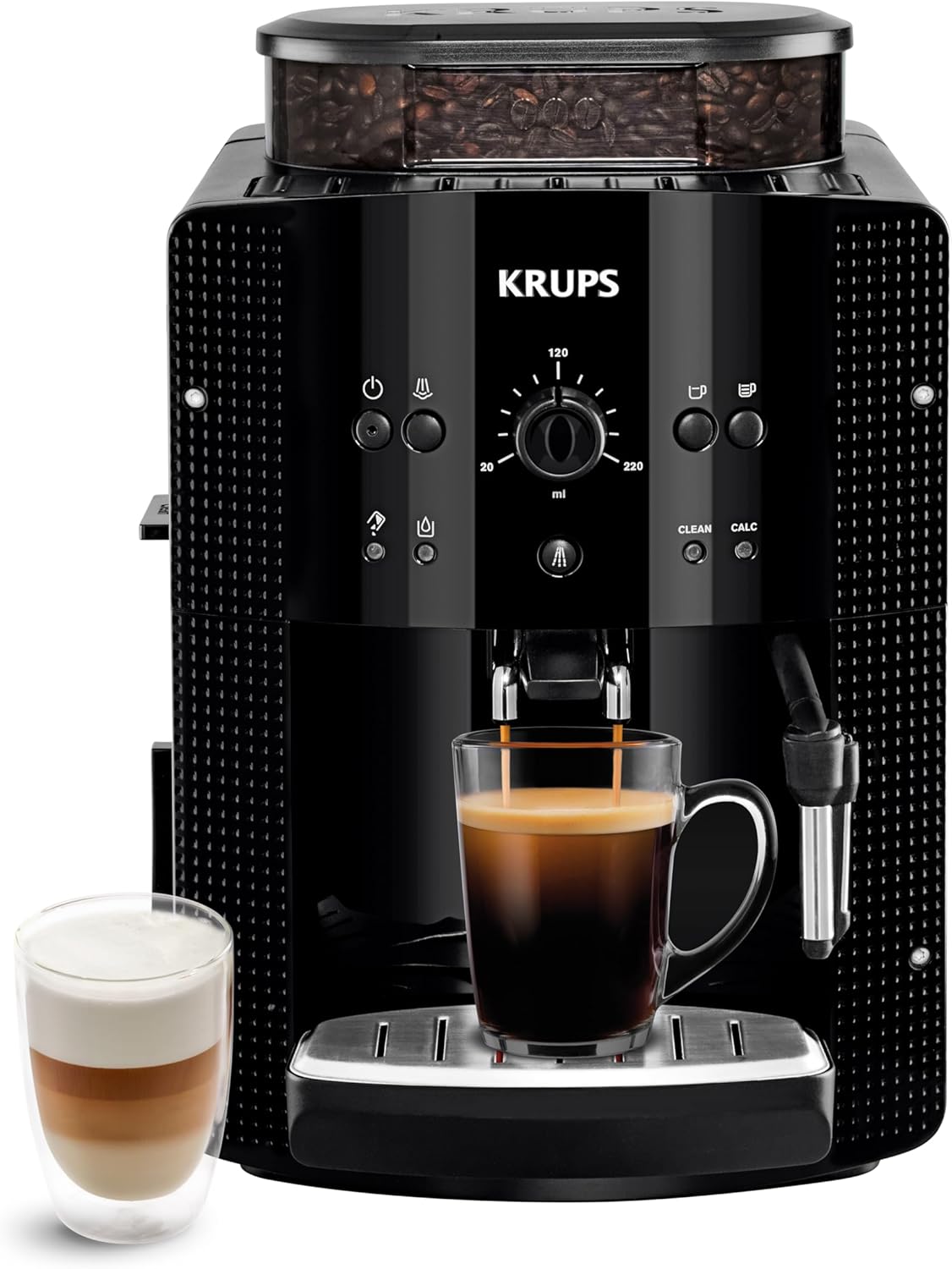 Krups Machine expresso broyeur Essential YY8125FD noire