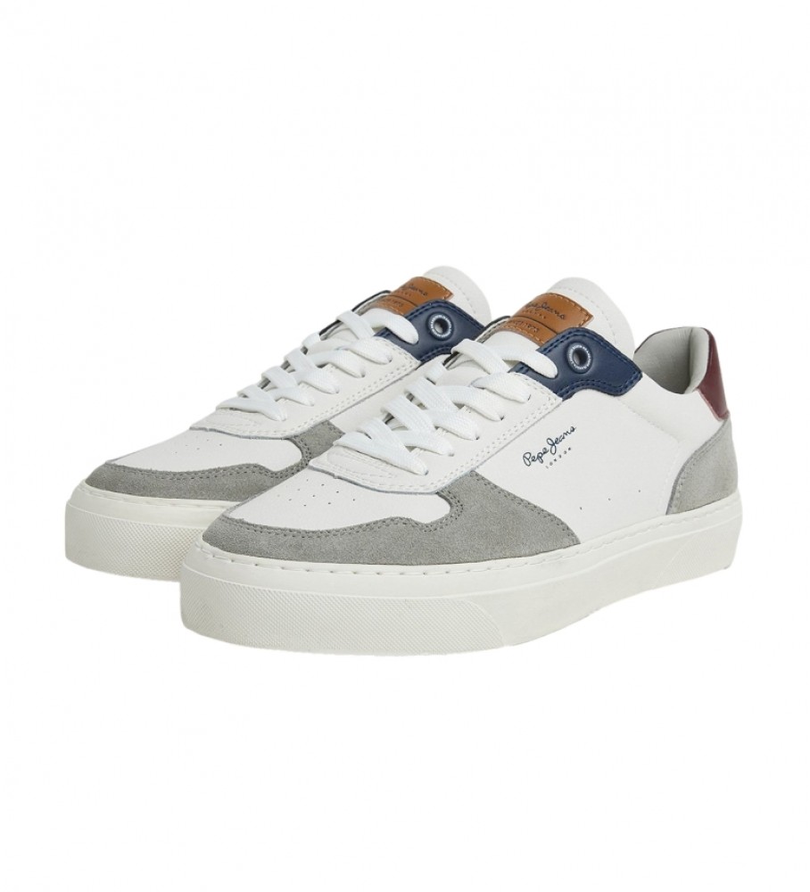 Tênis de couro Pepe Jeans Yogi Street M cinza e branco