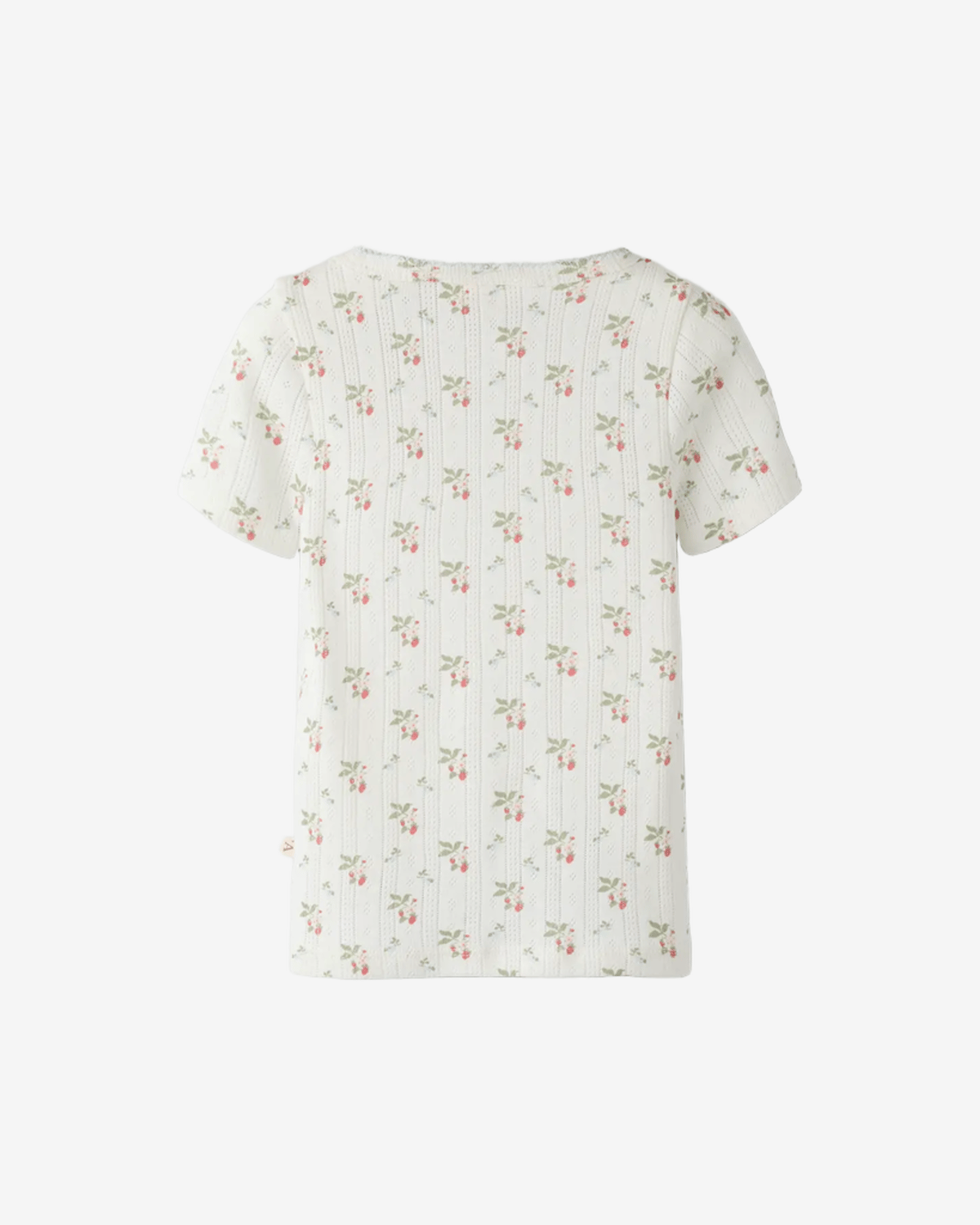 T-Skjorte Barn – Øko Bomull, Pointelle | NMFRACHELLO SLIM TOP LIL