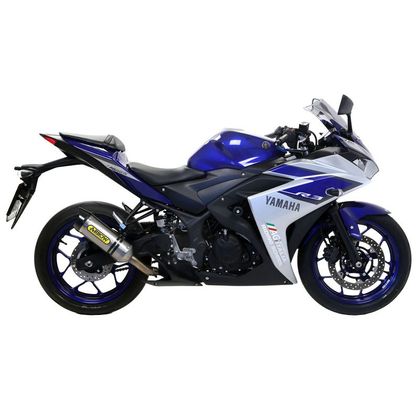Silencieux Arrow Thunder Alu Dark embout Carbone