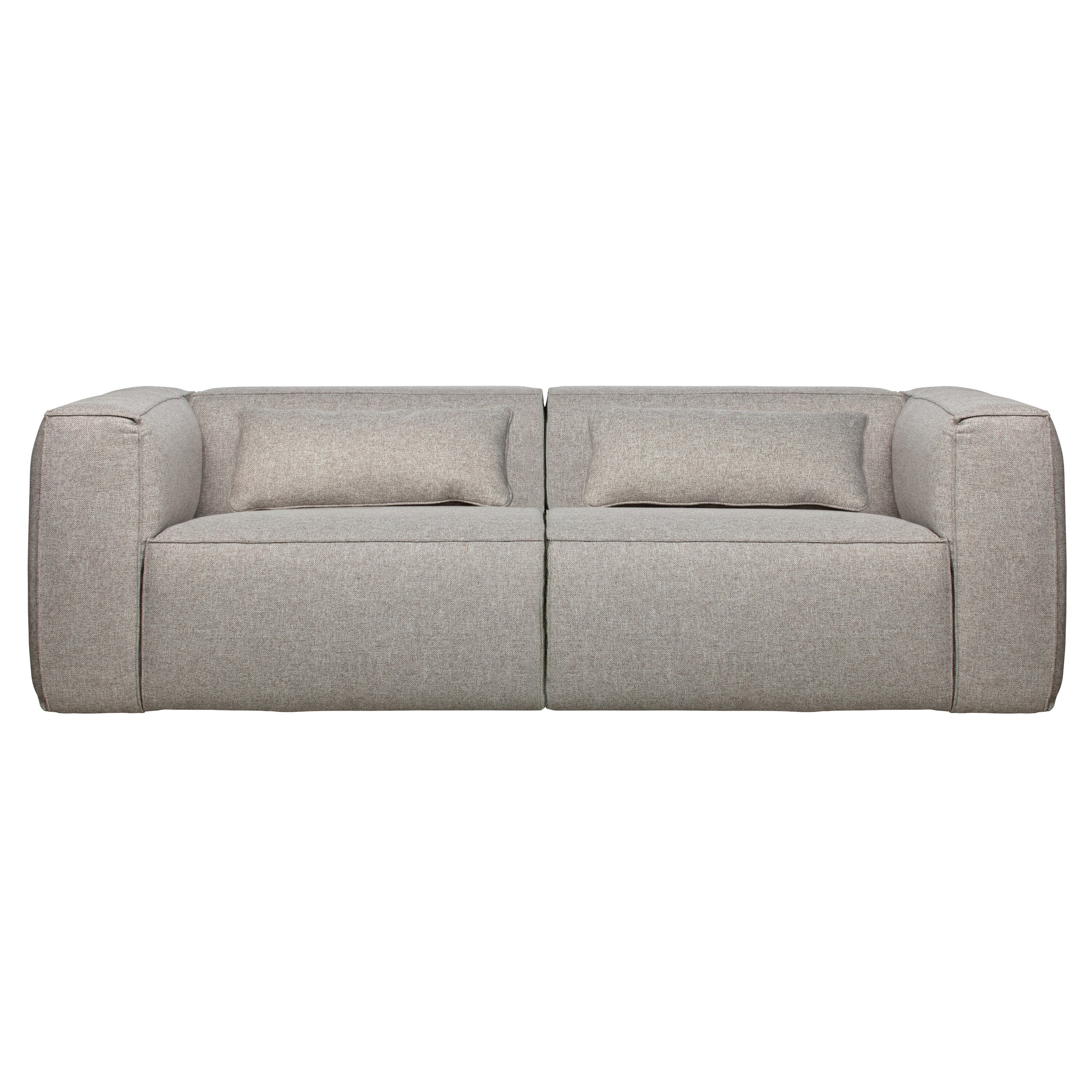 WOOOD Bean 3,5-zitsbank - Polyester - Light Grey