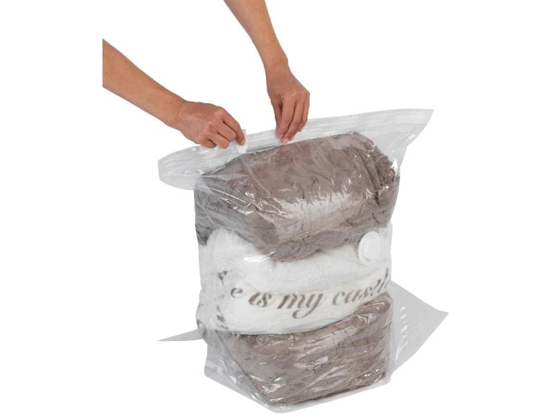 Wenko Vakuumbeutel Cube S 50 cm x 60 cm, 1 Stück Vakuum Aufbewahrungssystem