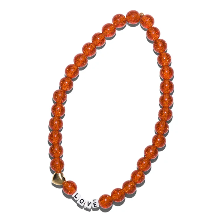 Bbuble Collier Maxi Paillettes Love | Ambre