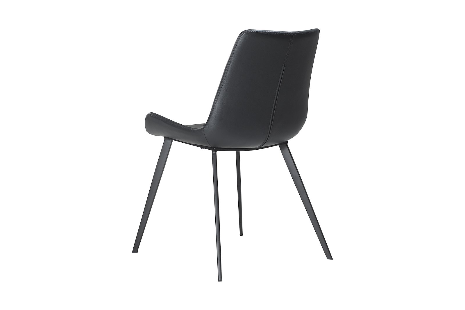 Hype spisestol PU Black Art og sorte ben.