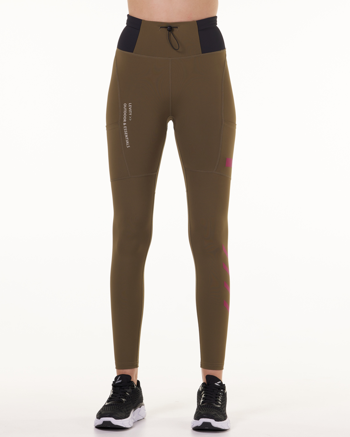 LEVITY Future Trail Tech Tights Forest Green