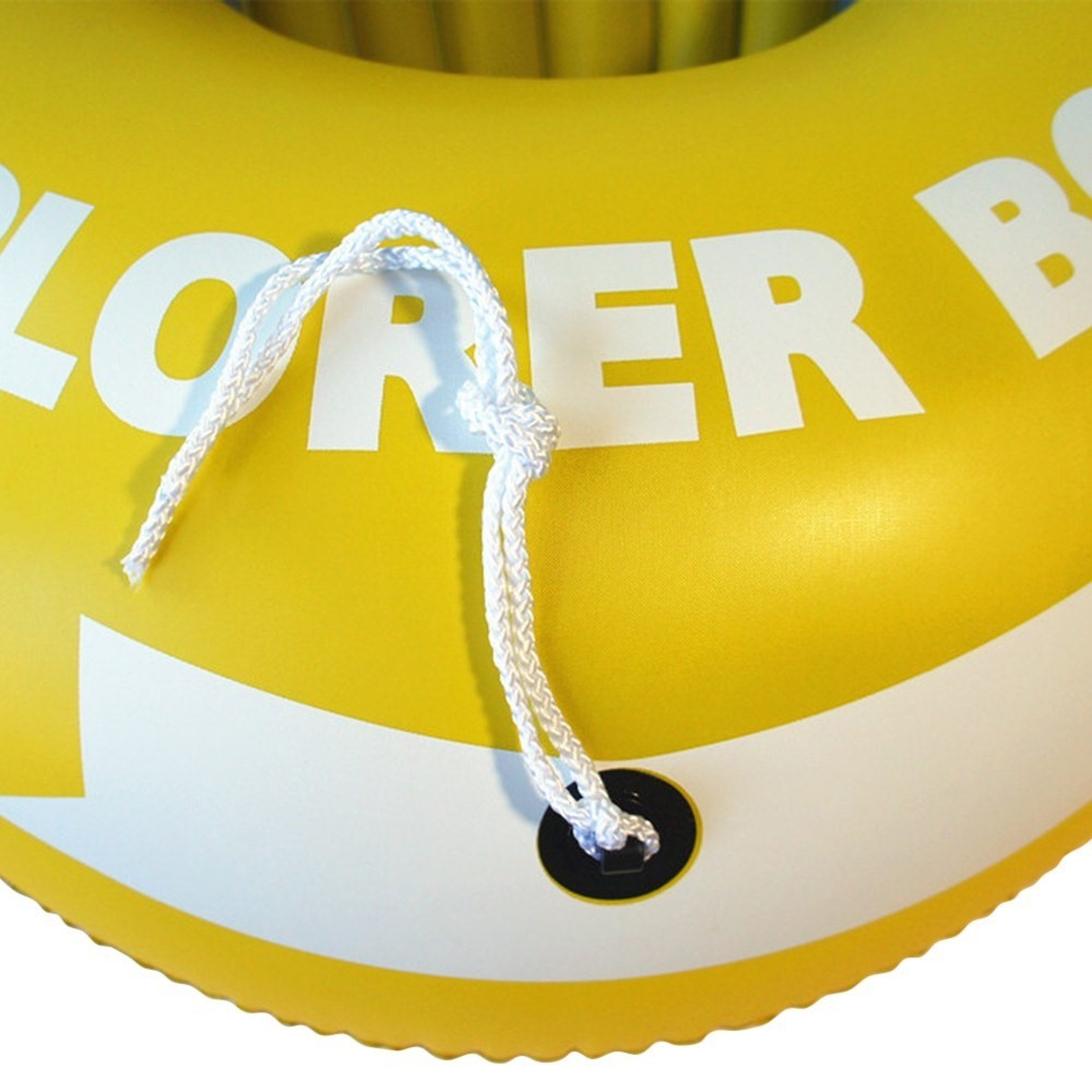 (175x100cm) Aufblasbares Schlauch Boot Wasserfahrzeug Portables Fischerboot - Gelb