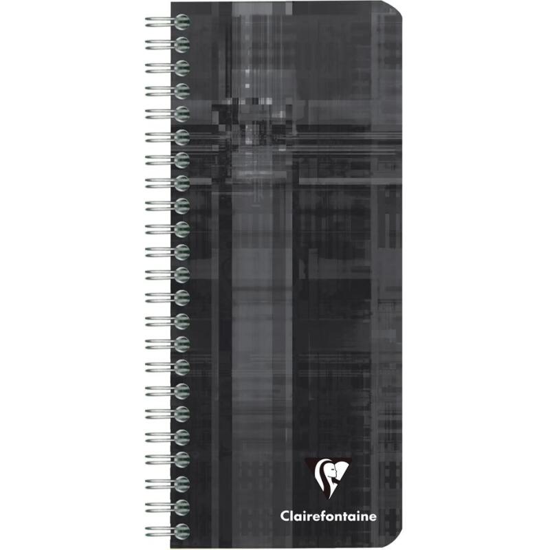 Carnet reliure intégrale 8,5x20cm 180 pages petits carreaux - Assortis