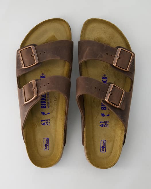 Birkenstock Arizona BS Pantoletten in Braun