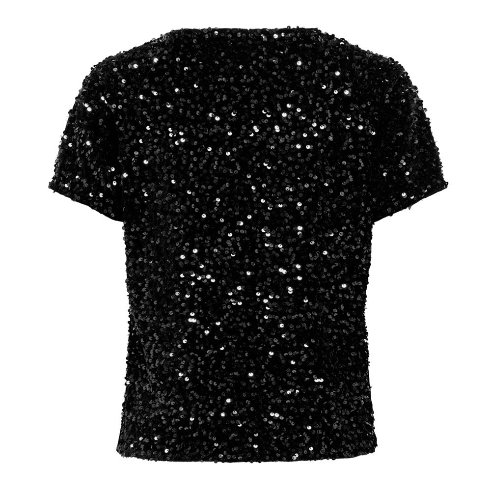 JDY Top à Sequins Noir Femme JDY Glitter