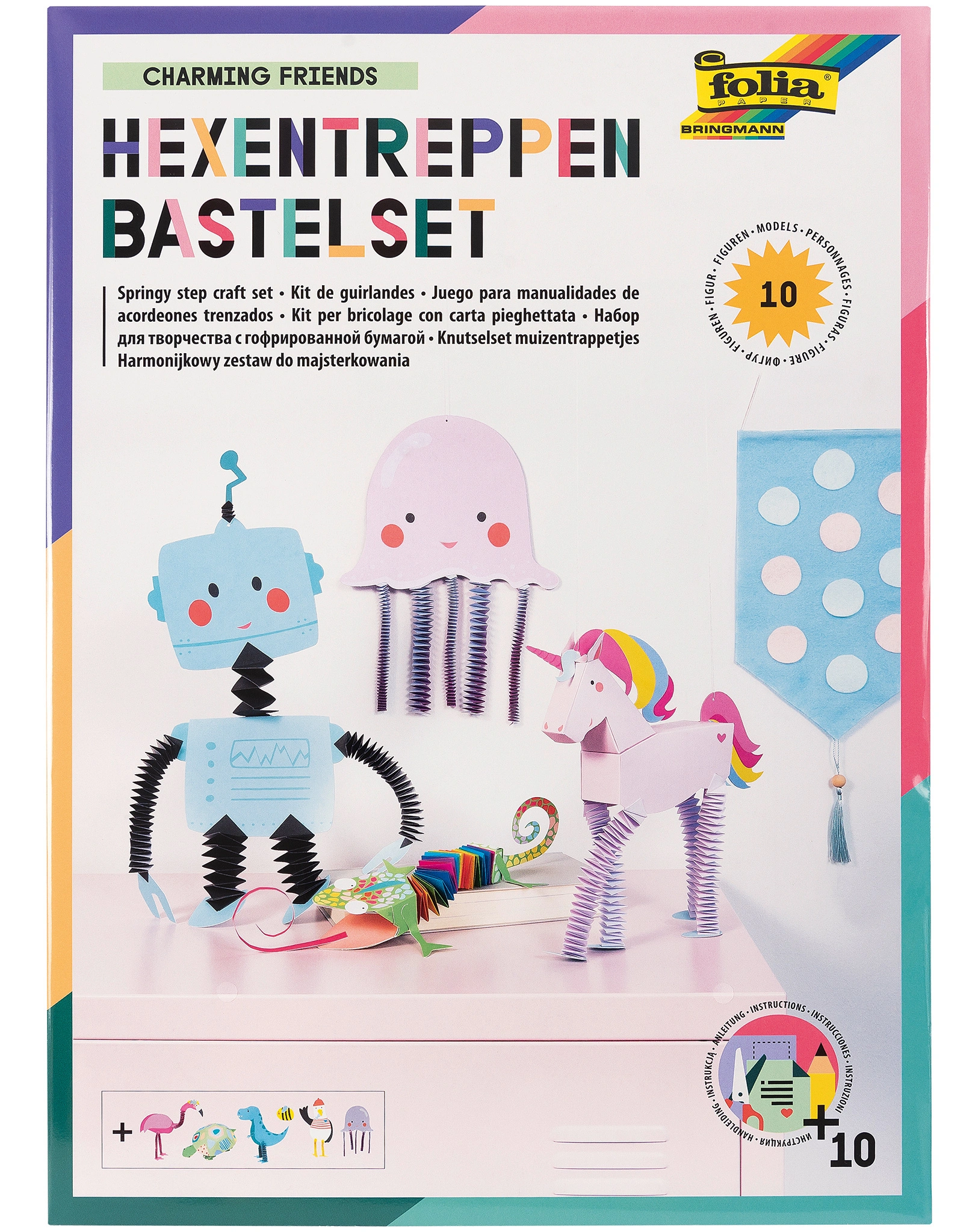 Hexentreppen Bastelset CHARMING FRIENDS für 10 Figuren