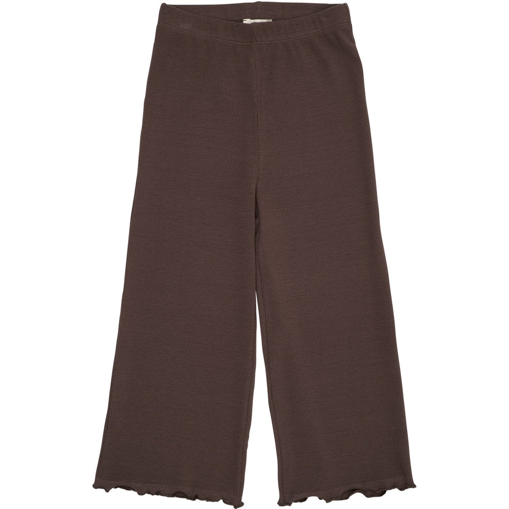 Køb COPENHAGEN COLORS Dk Brown Modal Rib Wide Bukser