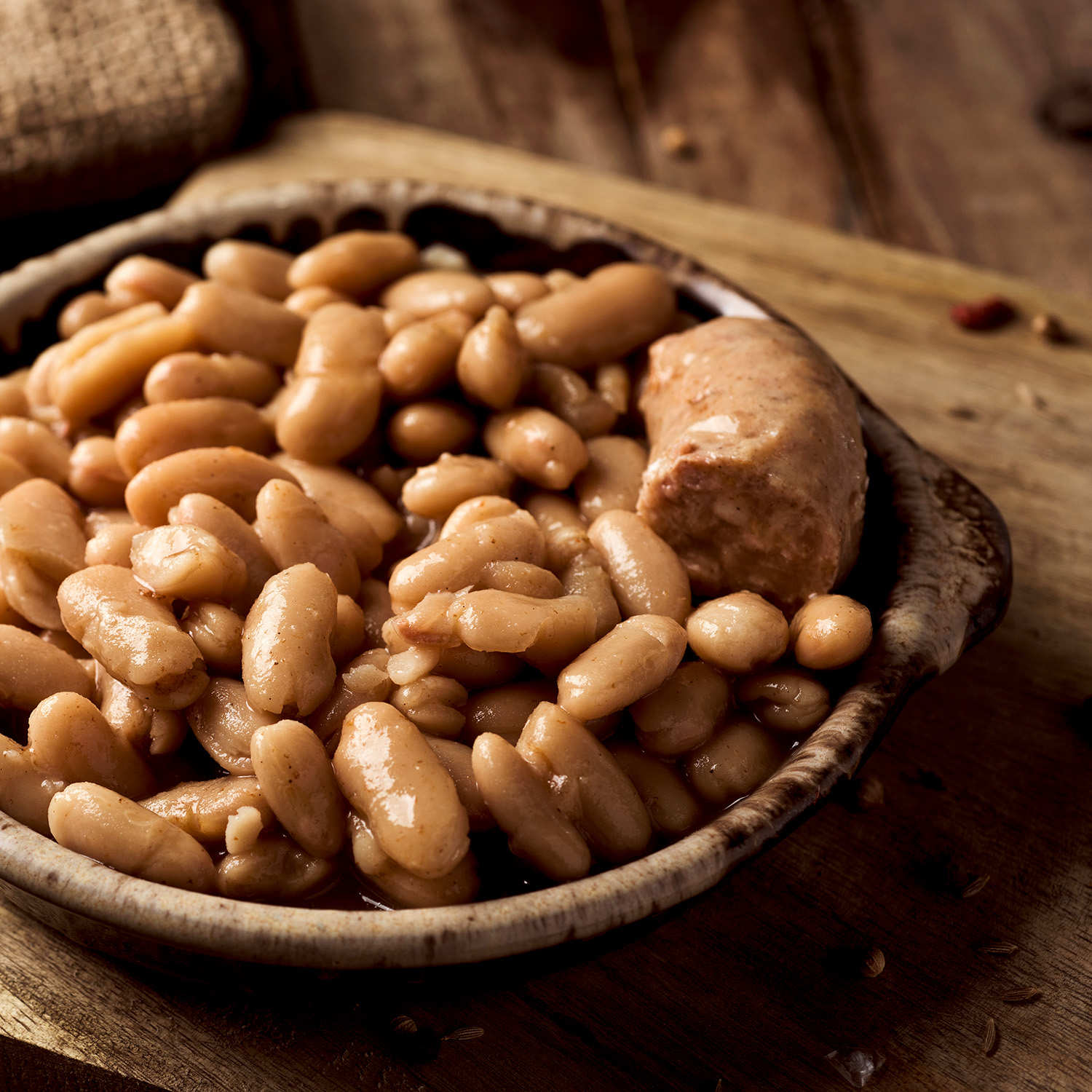 Cassoulet de Castelnaudary au canard et saucisses de Toulouse