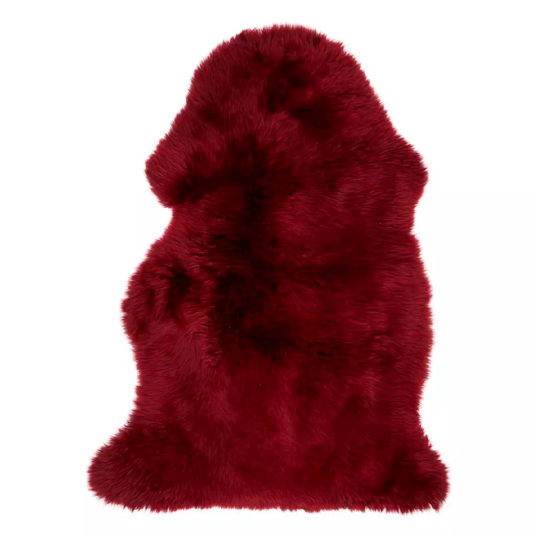 Schaffell 100 cm, burgundy