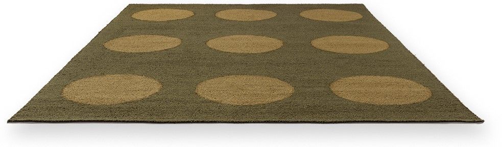 Vloerkleed Festival Dots Olive 495817 Habitat  | Brink & Campman