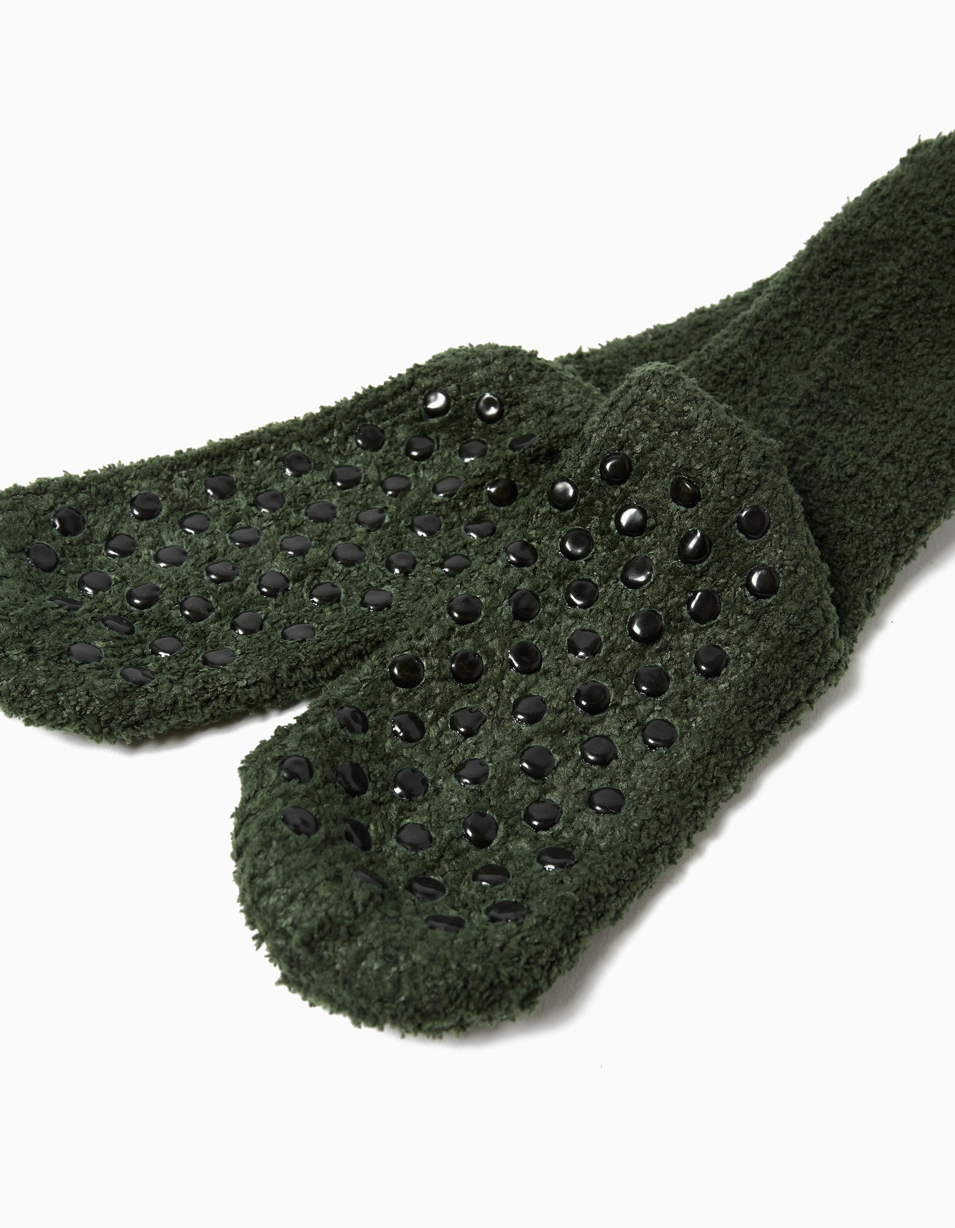 Meias Antiderrapantes, Menino, Verde Escuro