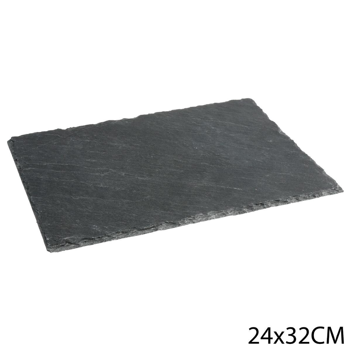 ASSIETTE ARDOISE 24X32CM