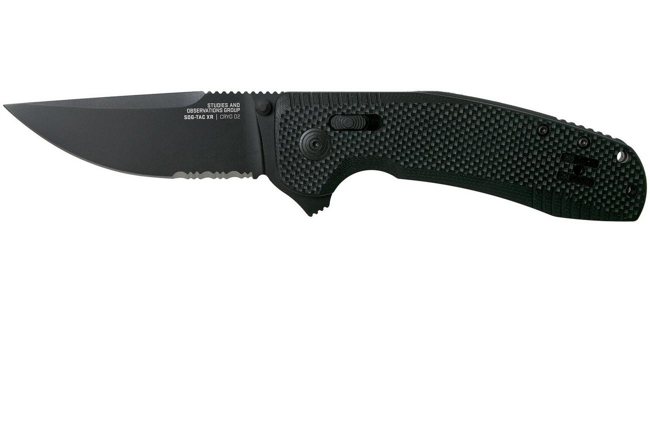 SOG SOG-TAC XR Blackout Serrated 12-38-03-57 zakmes