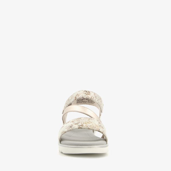 Softline dames sandalen met metallic details