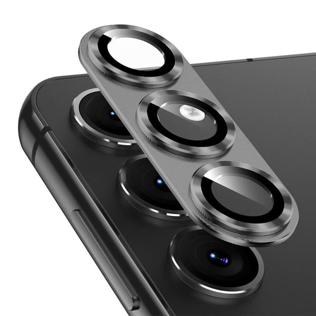 Til Samsung Galaxy S25 Kameralinsebeskytter ENKAY Metalring Linsefilm