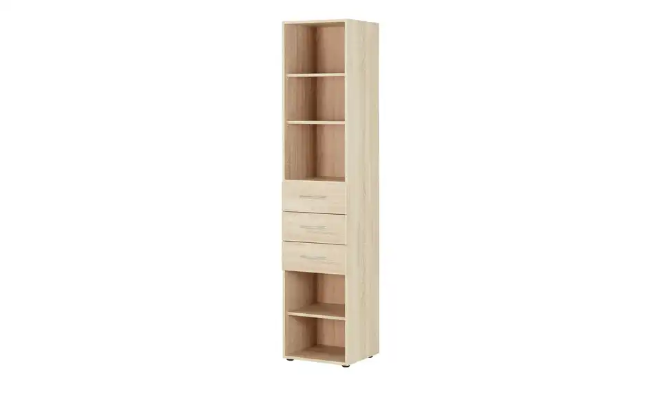 Regal Multischrank-System 40 cm 185 cm Eiche sägerau (Nachbildung)