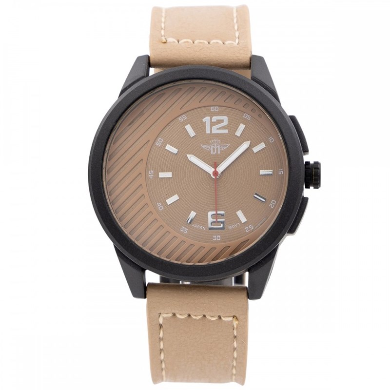 Montre Homme M. JOHN bracelet Cuir Marron