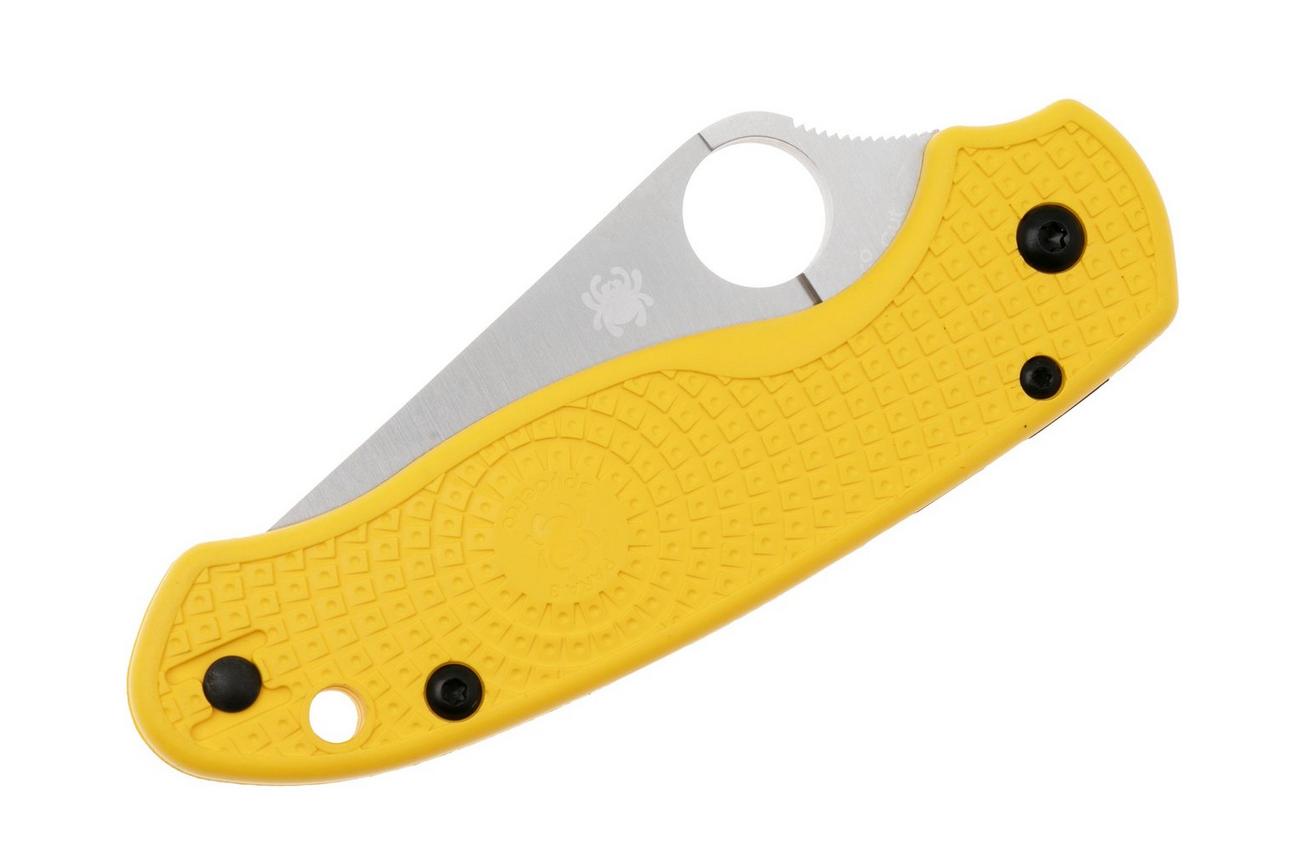 Spyderco Para 3 Salt Lightweight CPM MagnaCut C223SYL Yellow FRN, serrated zakmes