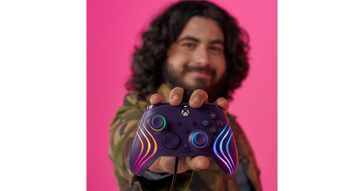 PDPWired Controller - Afterglow Wave  (Lila, Xbox Series X|S, Xbox One, PC)