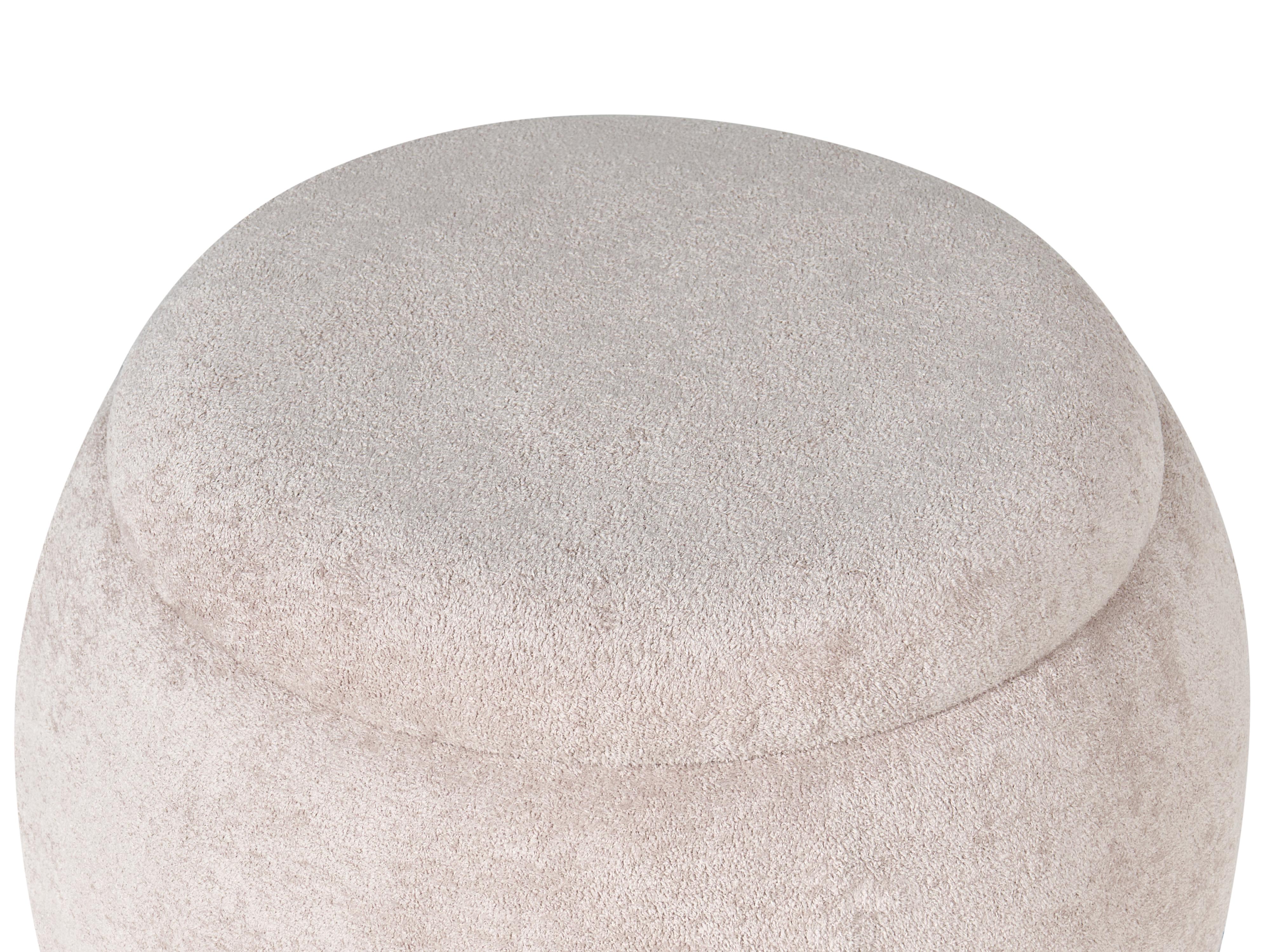 Poef met opbergruimte ANNABELLA Bouclé Lichtbeige
