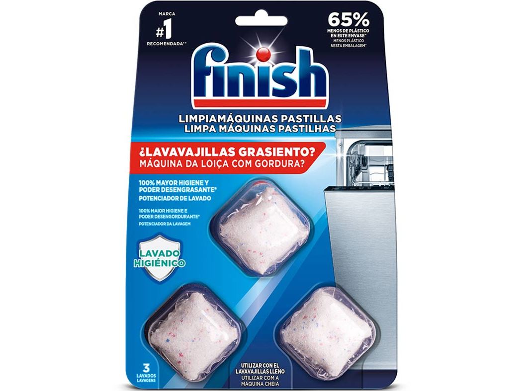 Limpa Máquina Loiça Pastilhas Finish 3 unidades